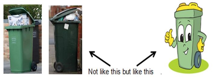 Rubbish bin instructions